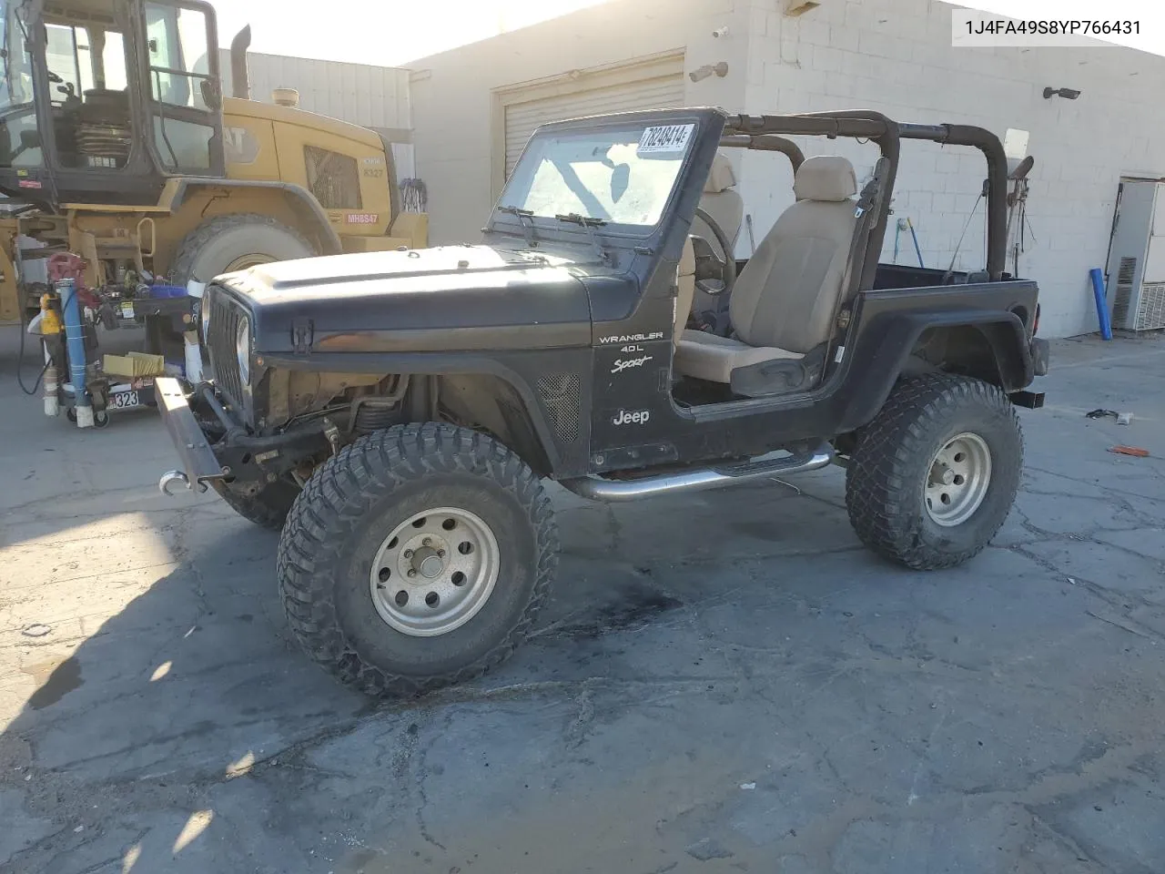 2000 Jeep Wrangler / Tj Sport VIN: 1J4FA49S8YP766431 Lot: 78248414