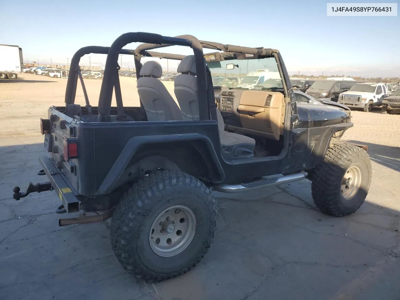 2000 Jeep Wrangler / Tj Sport VIN: 1J4FA49S8YP766431 Lot: 78248414