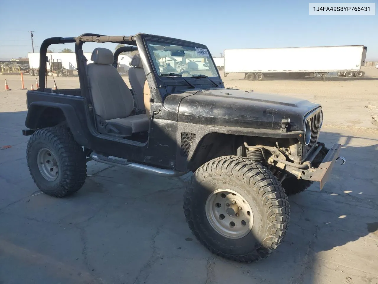 2000 Jeep Wrangler / Tj Sport VIN: 1J4FA49S8YP766431 Lot: 78248414