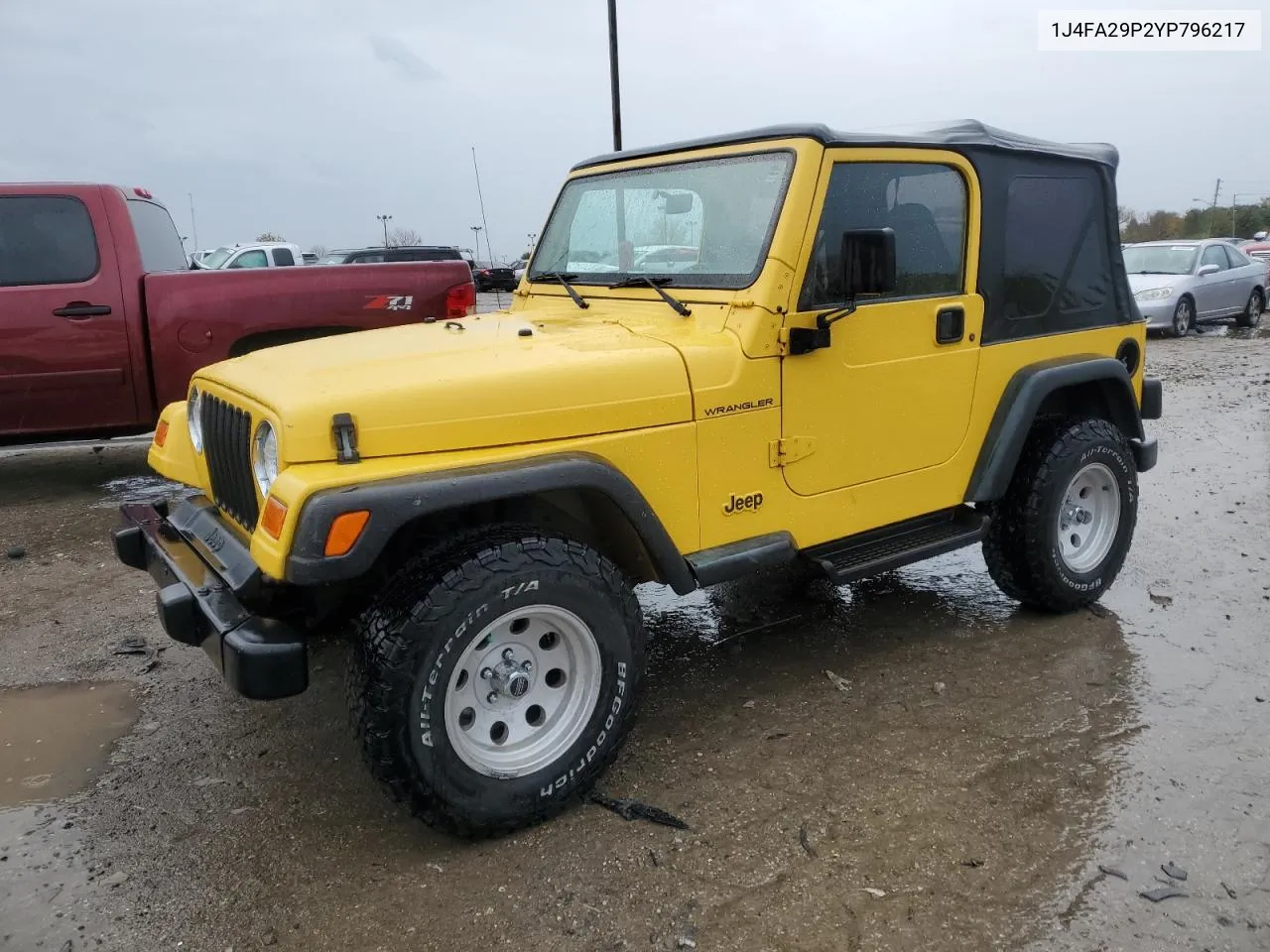 2000 Jeep Wrangler / Tj Se VIN: 1J4FA29P2YP796217 Lot: 79247944