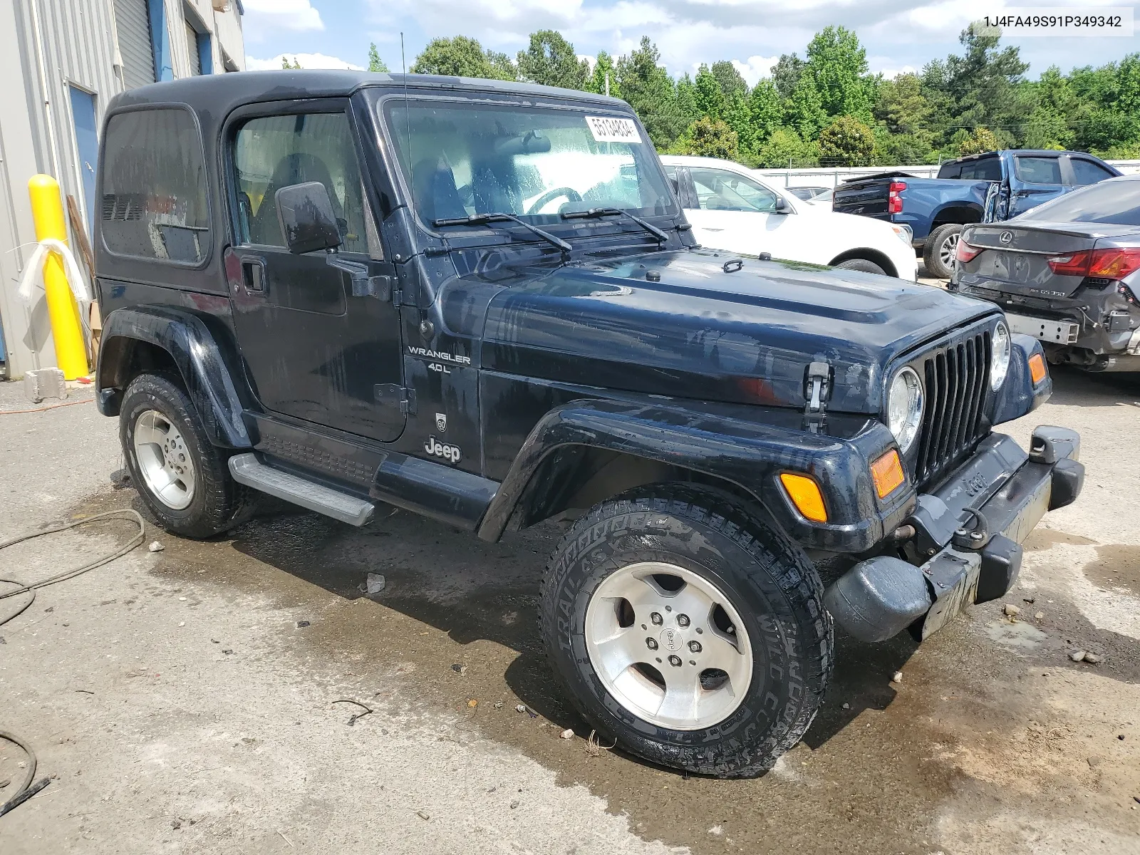 2001 Jeep Wrangler / Tj Sport VIN: 1J4FA49S91P349342 Lot: 55134834