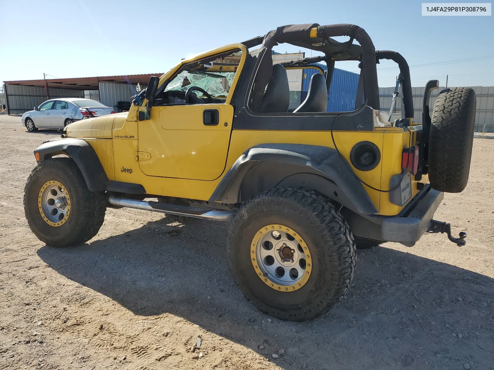 2001 Jeep Wrangler / Tj Se VIN: 1J4FA29P81P308796 Lot: 66028964