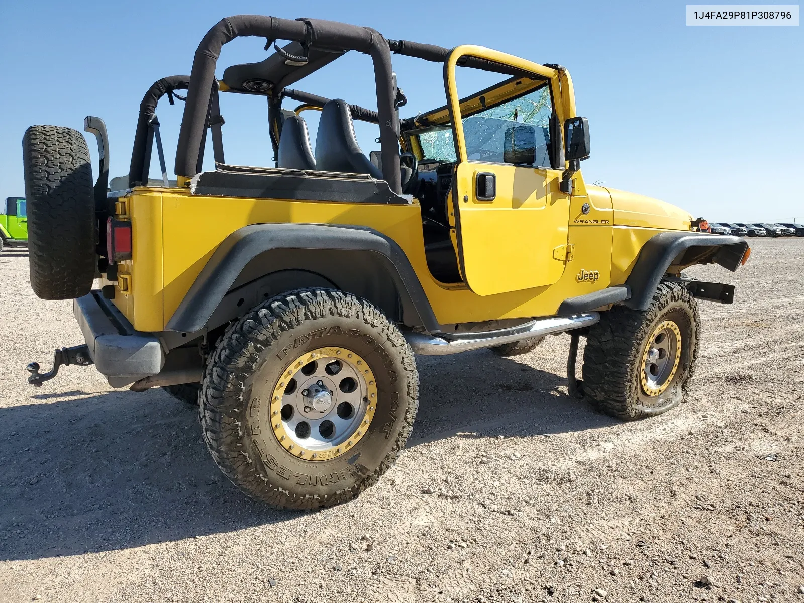 2001 Jeep Wrangler / Tj Se VIN: 1J4FA29P81P308796 Lot: 66028964