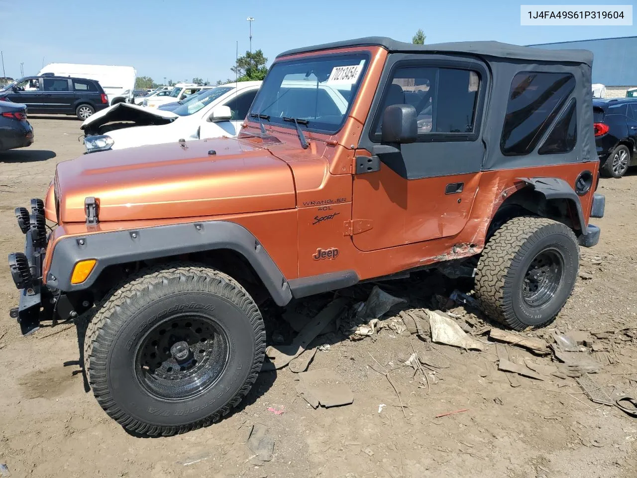 2001 Jeep Wrangler / Tj Sport VIN: 1J4FA49S61P319604 Lot: 70213454