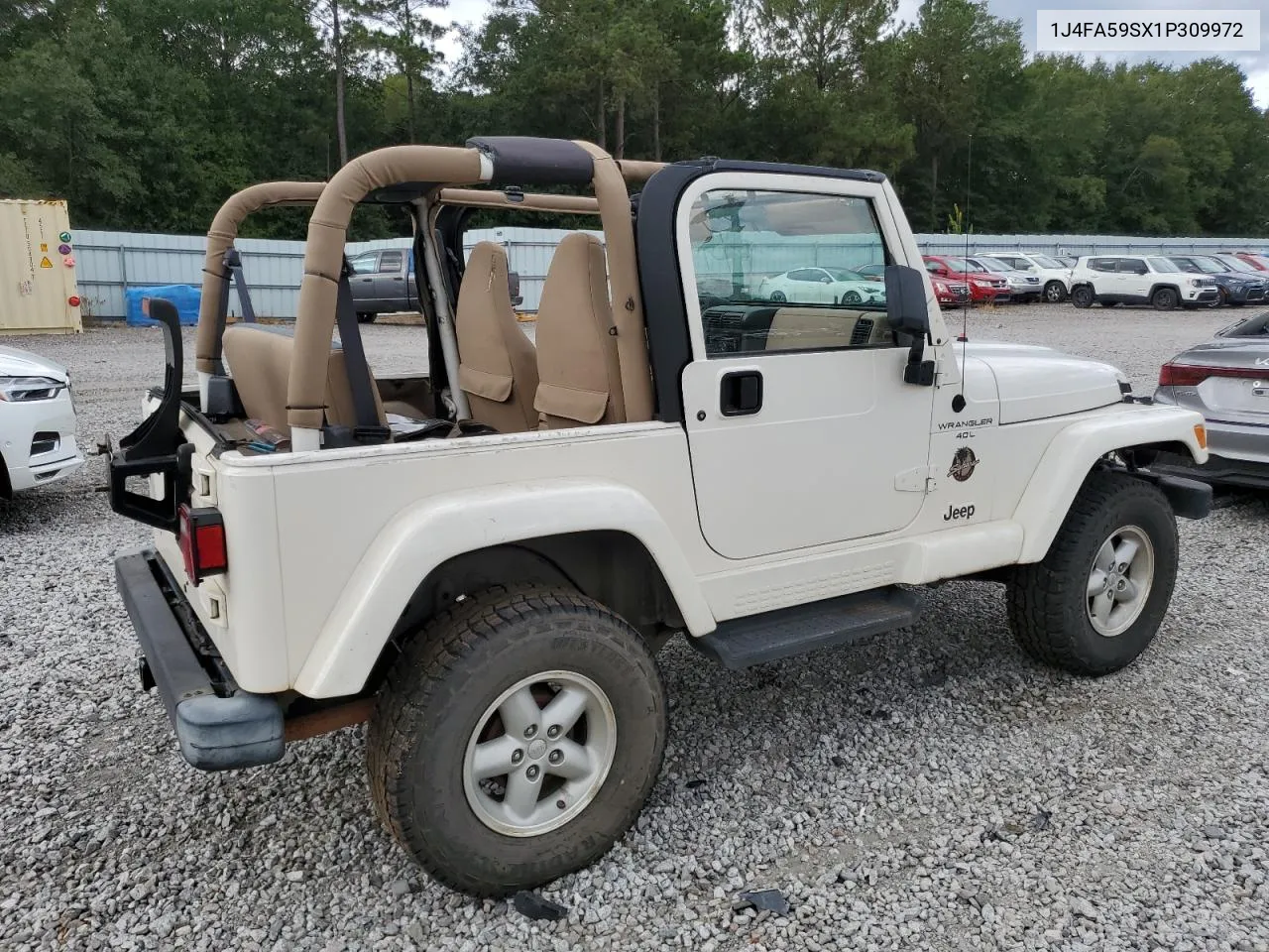 2001 Jeep Wrangler / Tj Sahara VIN: 1J4FA59SX1P309972 Lot: 72190874