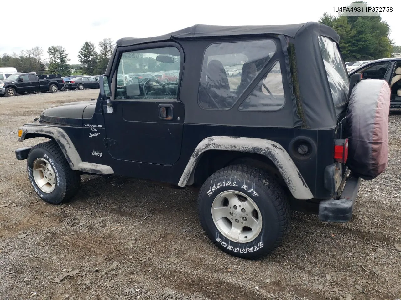 2001 Jeep Wrangler / Tj Sport VIN: 1J4FA49S11P372758 Lot: 72836504