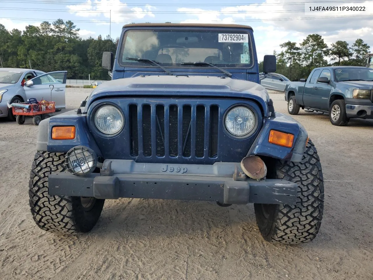 2001 Jeep Wrangler / Tj Sport VIN: 1J4FA49S11P340022 Lot: 73792904