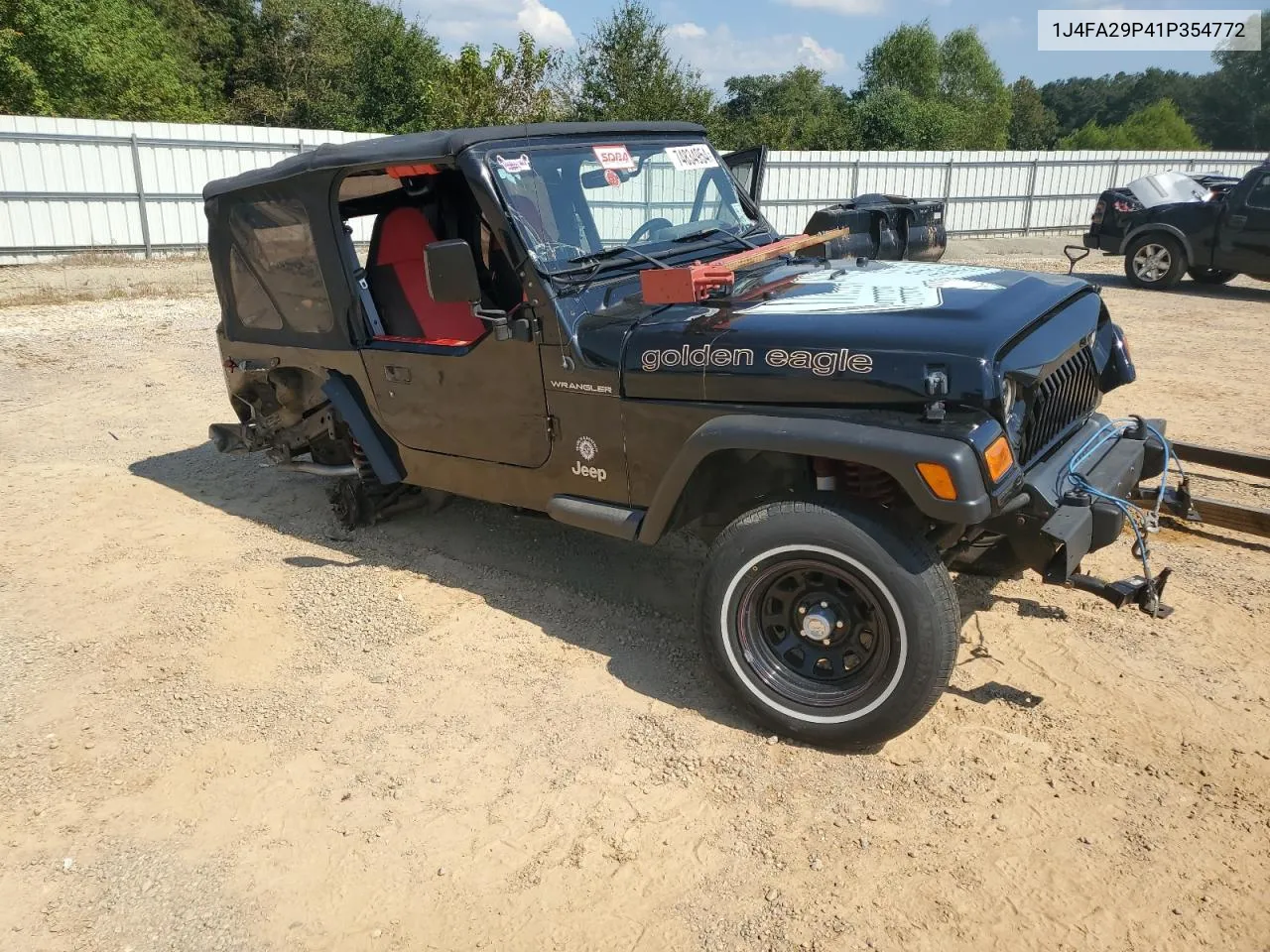 2001 Jeep Wrangler / Tj Se VIN: 1J4FA29P41P354772 Lot: 74834954