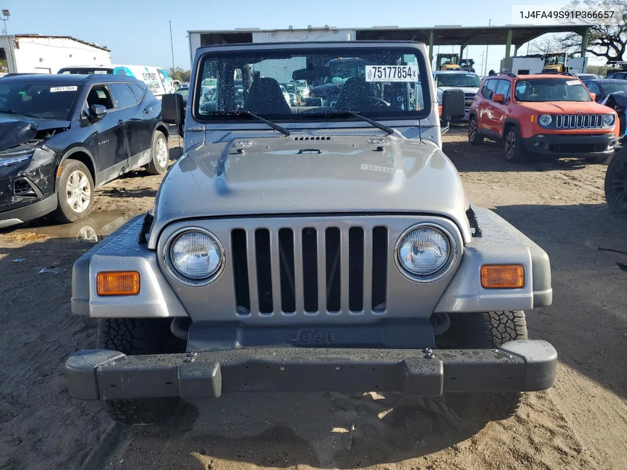 2001 Jeep Wrangler / Tj Sport VIN: 1J4FA49S91P366657 Lot: 75177854