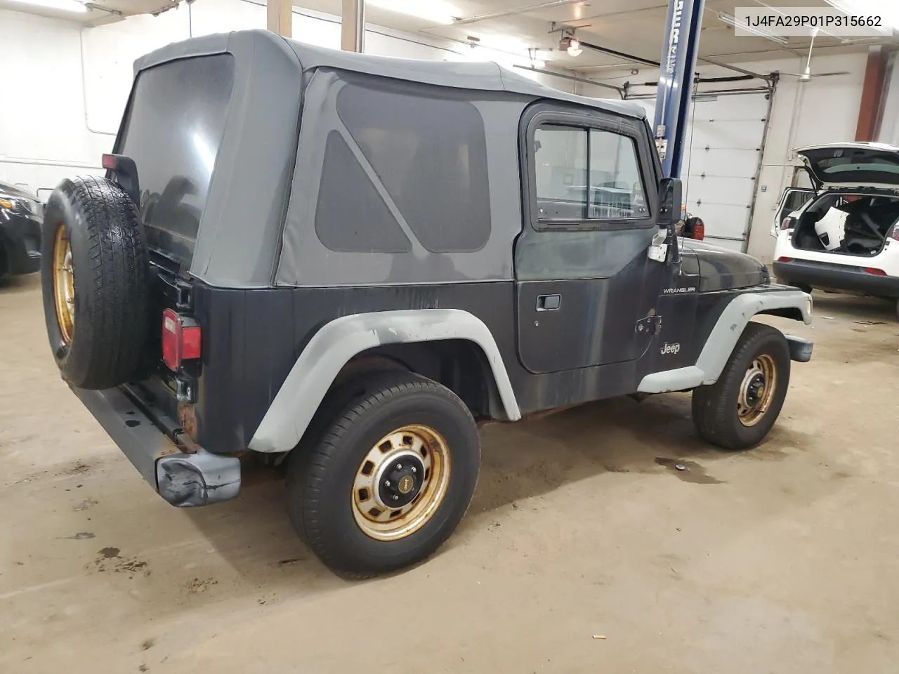 2001 Jeep Wrangler / Tj Se VIN: 1J4FA29P01P315662 Lot: 76318544