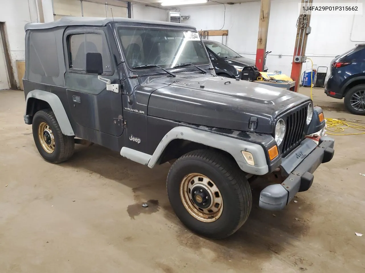 2001 Jeep Wrangler / Tj Se VIN: 1J4FA29P01P315662 Lot: 76318544