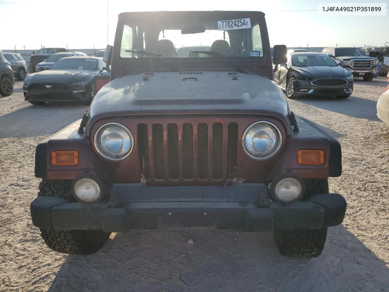 2001 Jeep Wrangler / Tj Sport VIN: 1J4FA49S21P351899 Lot: 77824254