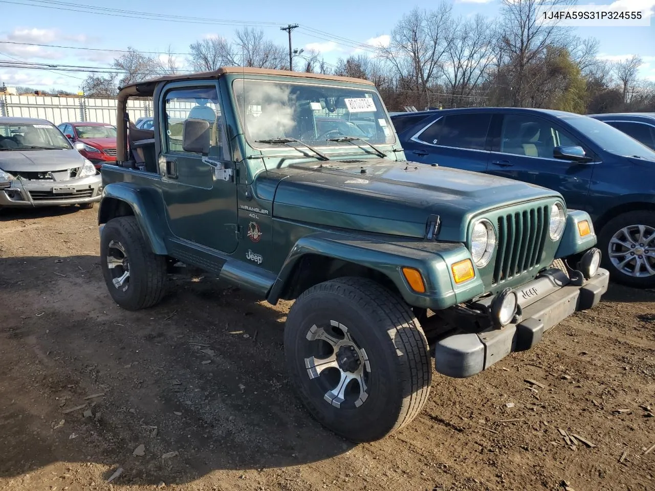 2001 Jeep Wrangler / Tj Sahara VIN: 1J4FA59S31P324555 Lot: 80100734