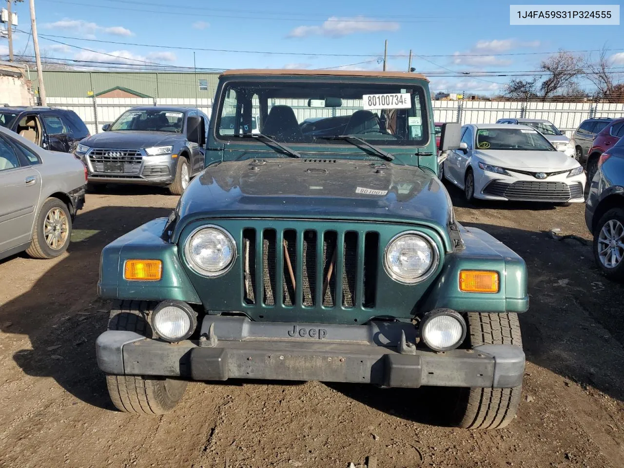 2001 Jeep Wrangler / Tj Sahara VIN: 1J4FA59S31P324555 Lot: 80100734