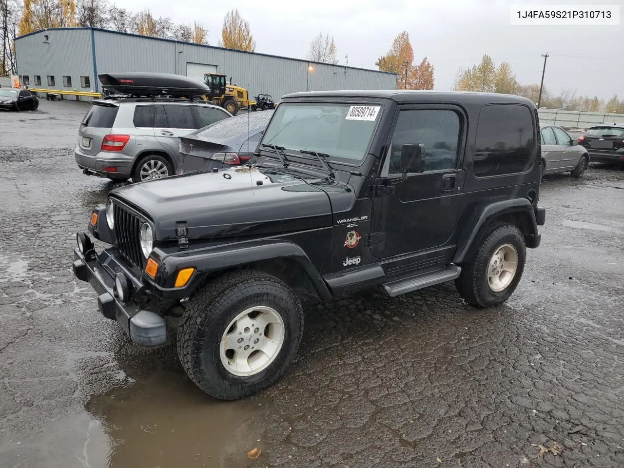 2001 Jeep Wrangler / Tj Sahara VIN: 1J4FA59S21P310713 Lot: 80509714