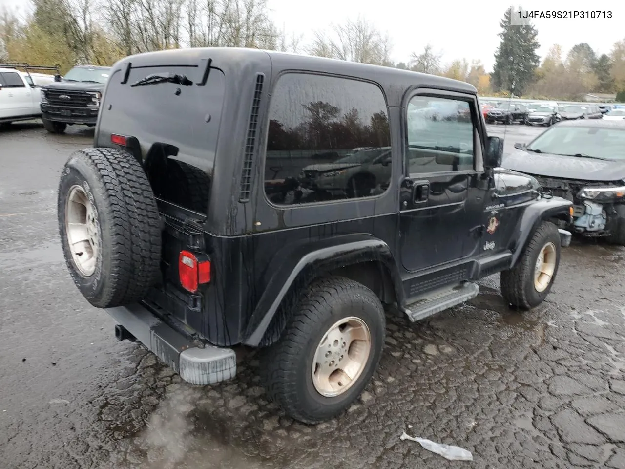 2001 Jeep Wrangler / Tj Sahara VIN: 1J4FA59S21P310713 Lot: 80509714