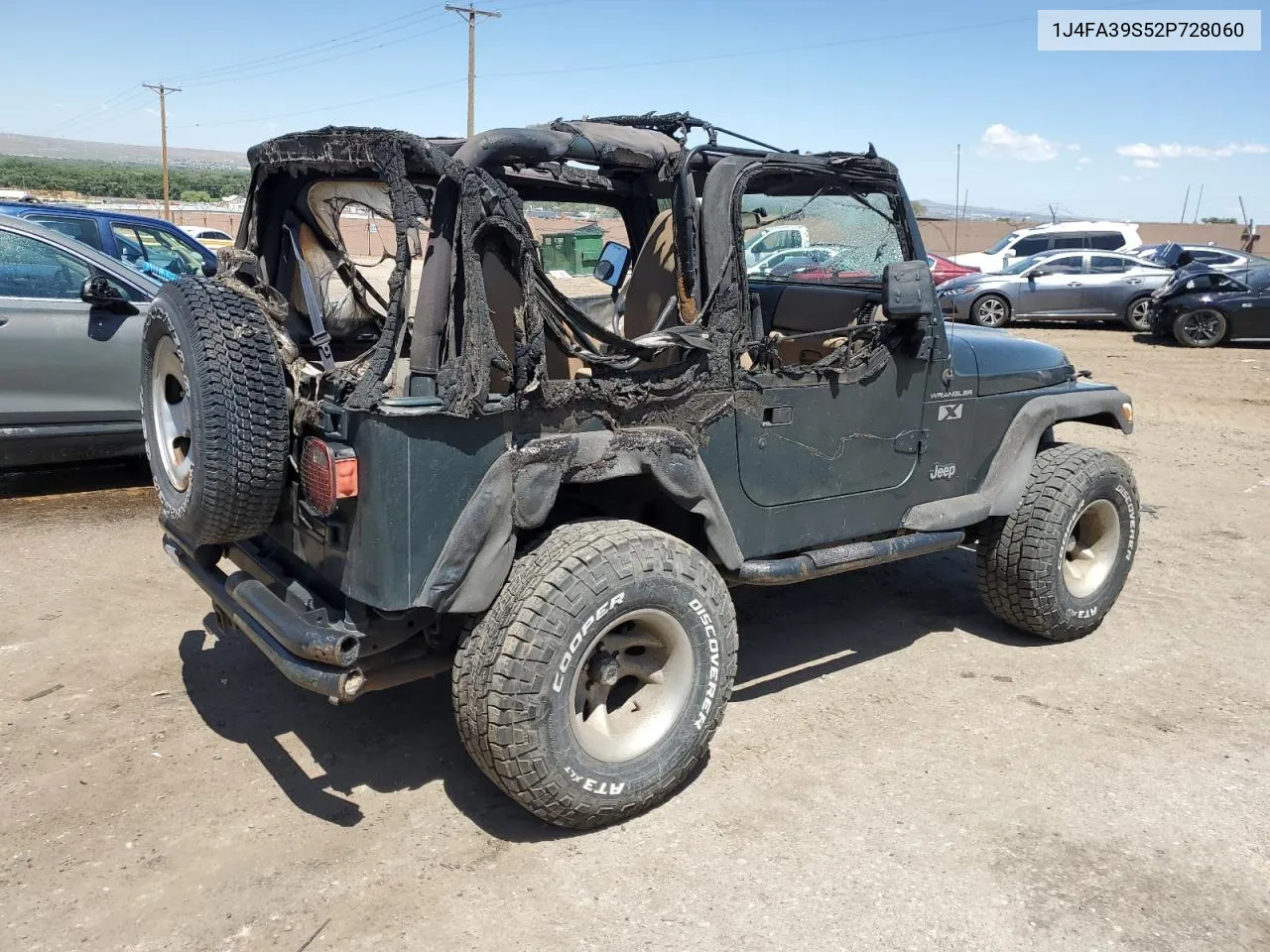 2002 Jeep Wrangler / Tj X VIN: 1J4FA39S52P728060 Lot: 60604944