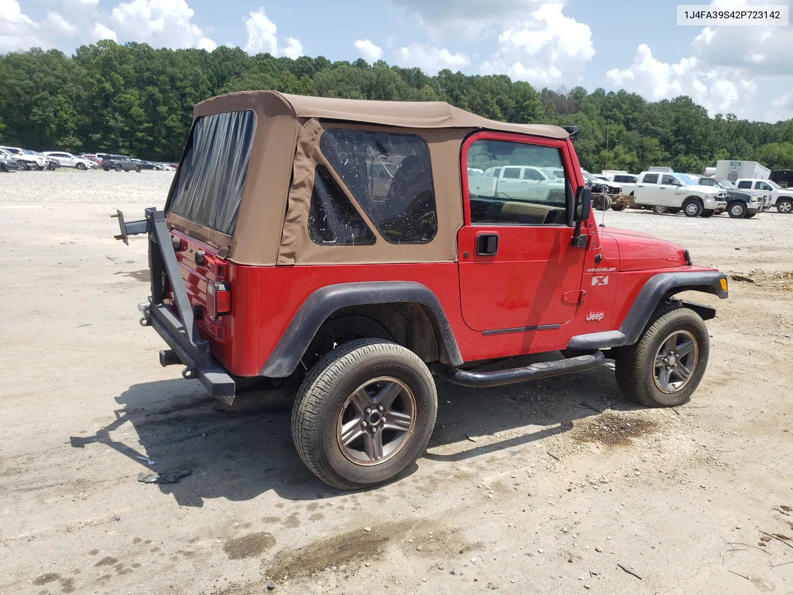 2002 Jeep Wrangler / Tj X VIN: 1J4FA39S42P723142 Lot: 66025214