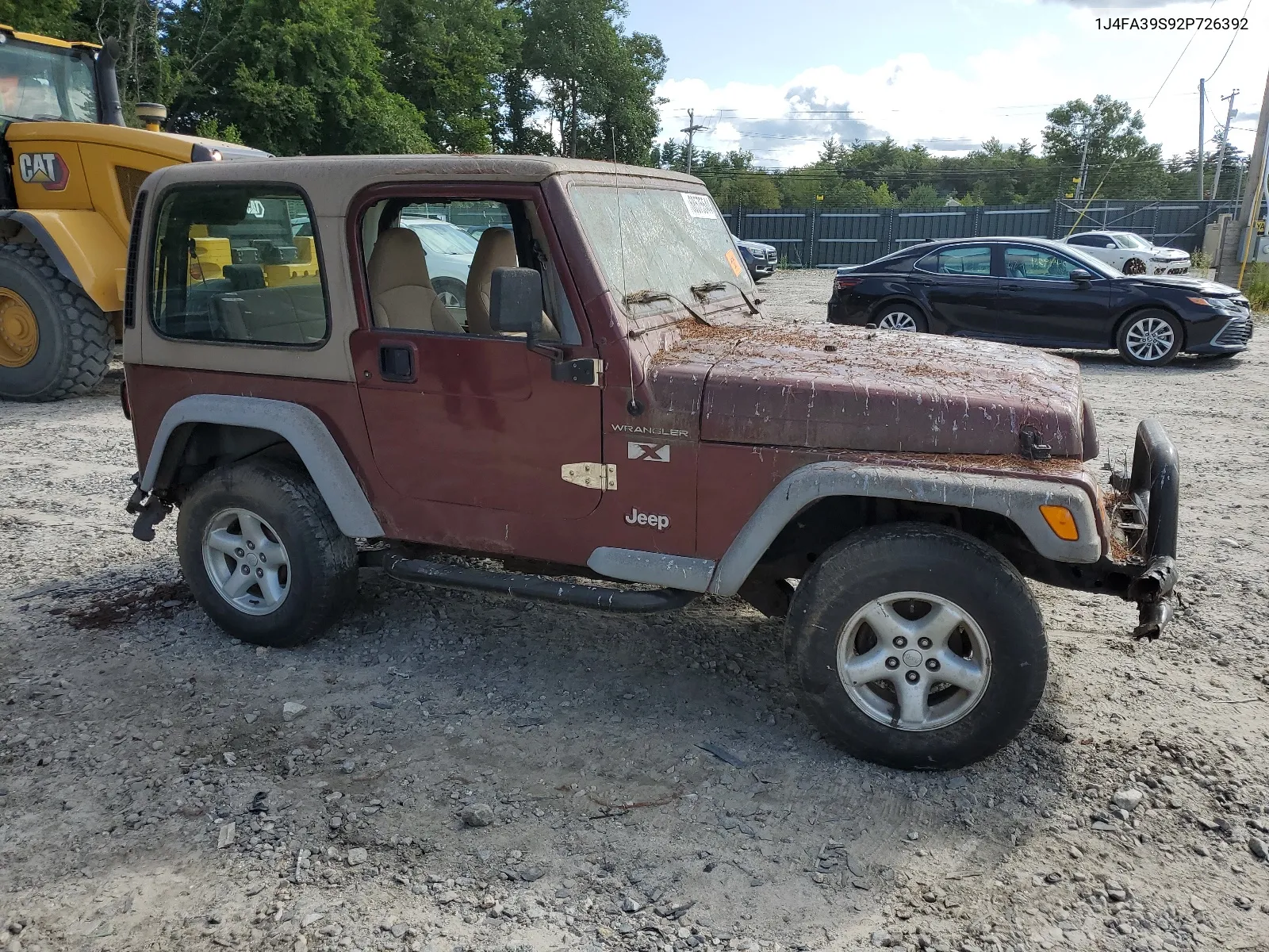 2002 Jeep Wrangler / Tj X VIN: 1J4FA39S92P726392 Lot: 68575544