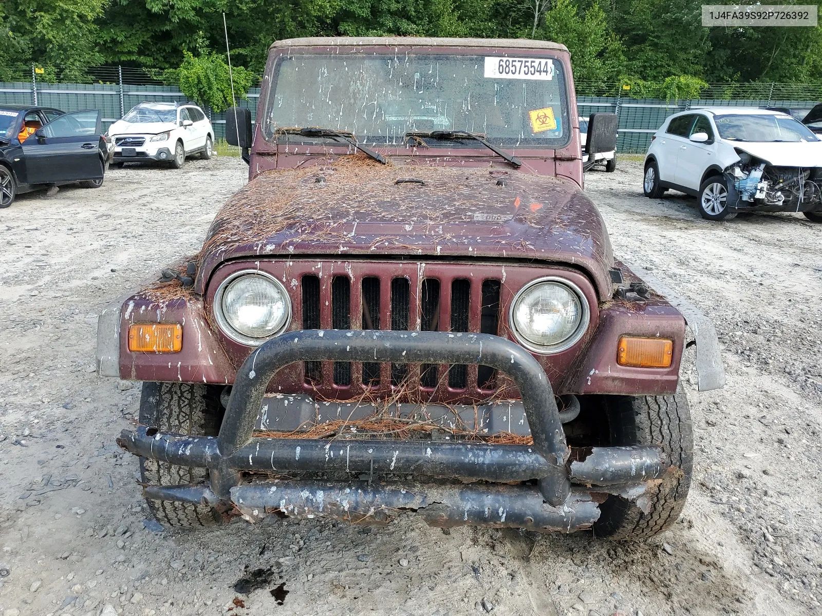 2002 Jeep Wrangler / Tj X VIN: 1J4FA39S92P726392 Lot: 68575544