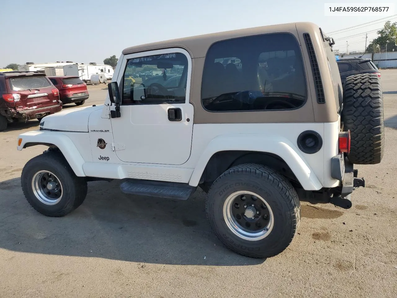 2002 Jeep Wrangler / Tj Sahara VIN: 1J4FA59S62P768577 Lot: 69511574