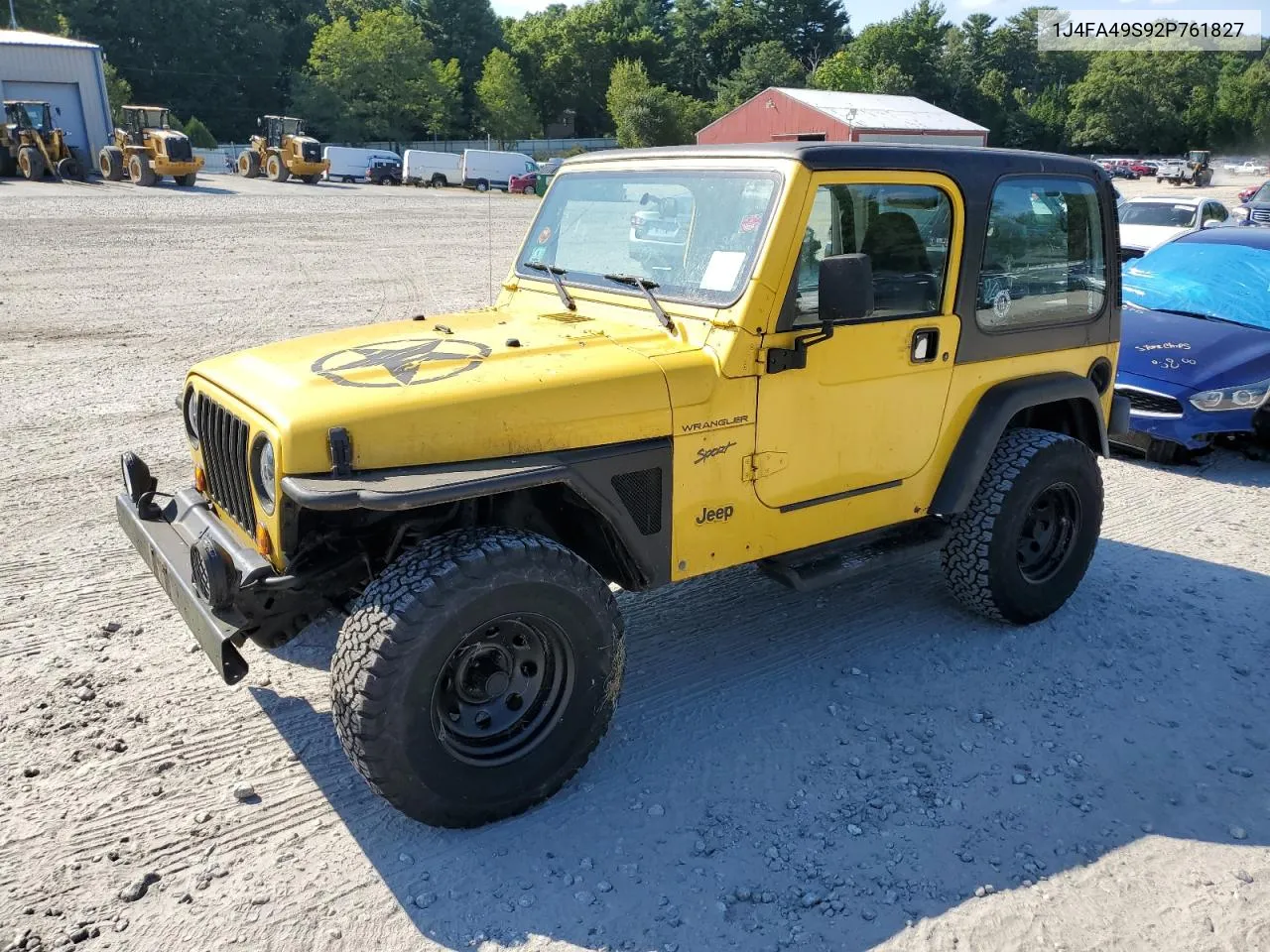 2002 Jeep Wrangler / Tj Sport VIN: 1J4FA49S92P761827 Lot: 70080024