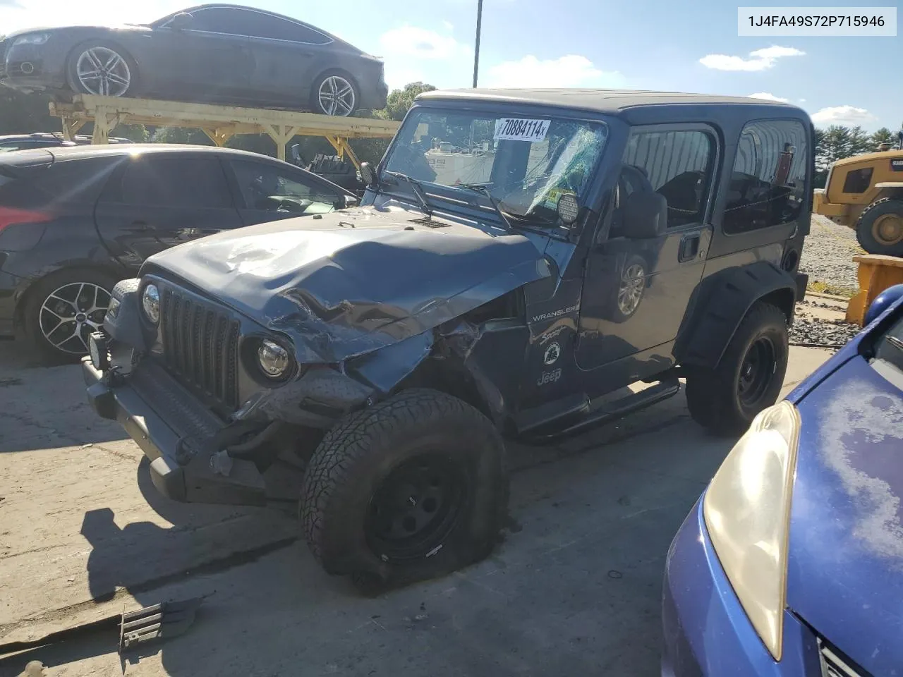 1J4FA49S72P715946 2002 Jeep Wrangler / Tj Sport