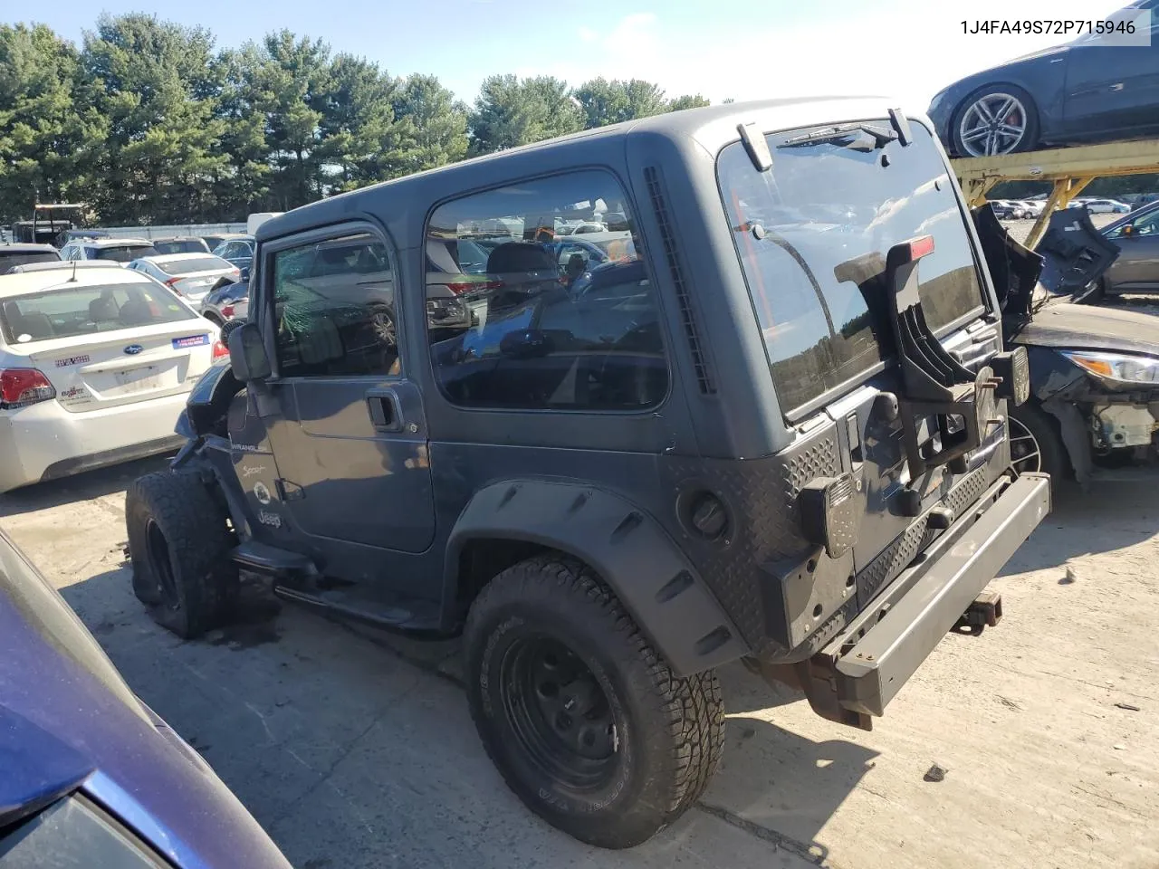 1J4FA49S72P715946 2002 Jeep Wrangler / Tj Sport