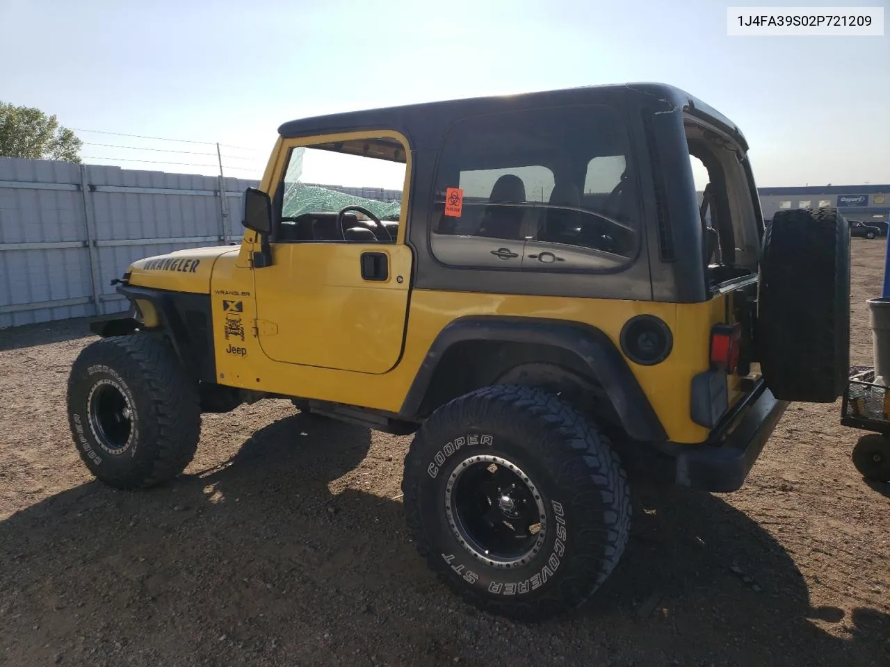 2002 Jeep Wrangler / Tj X VIN: 1J4FA39S02P721209 Lot: 72013284