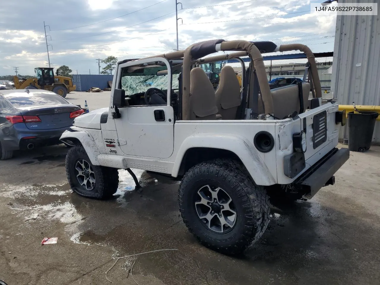 2002 Jeep Wrangler / Tj Sahara VIN: 1J4FA59S22P738685 Lot: 72197684