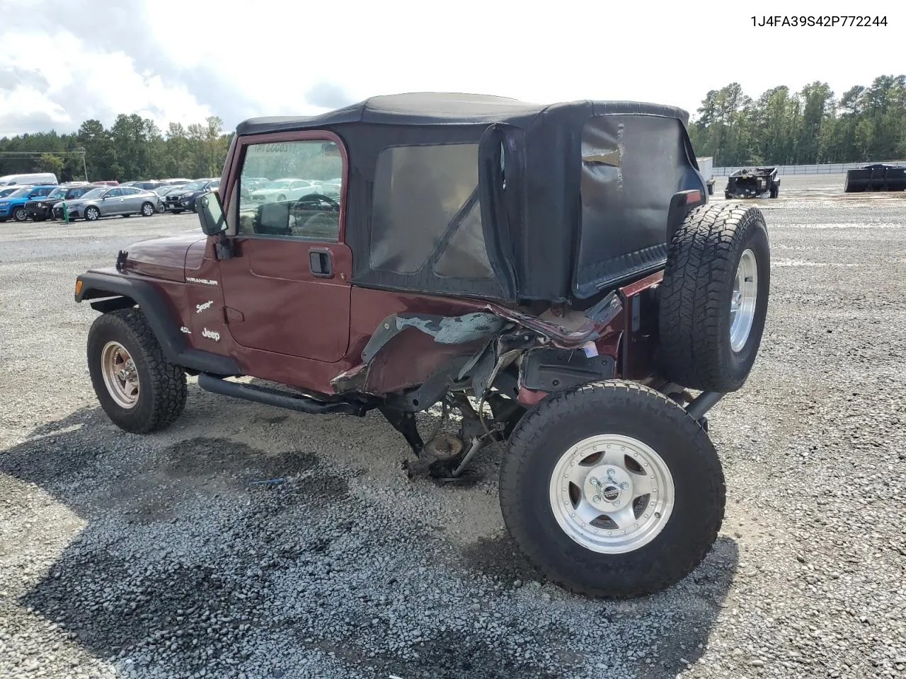 2002 Jeep Wrangler / Tj X VIN: 1J4FA39S42P772244 Lot: 72853314