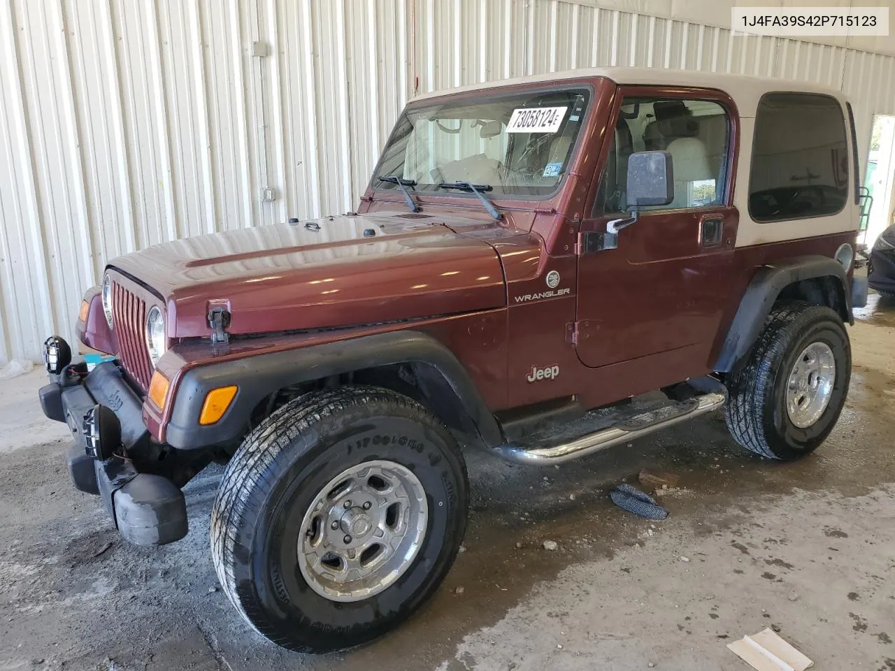 2002 Jeep Wrangler / Tj X VIN: 1J4FA39S42P715123 Lot: 73058124