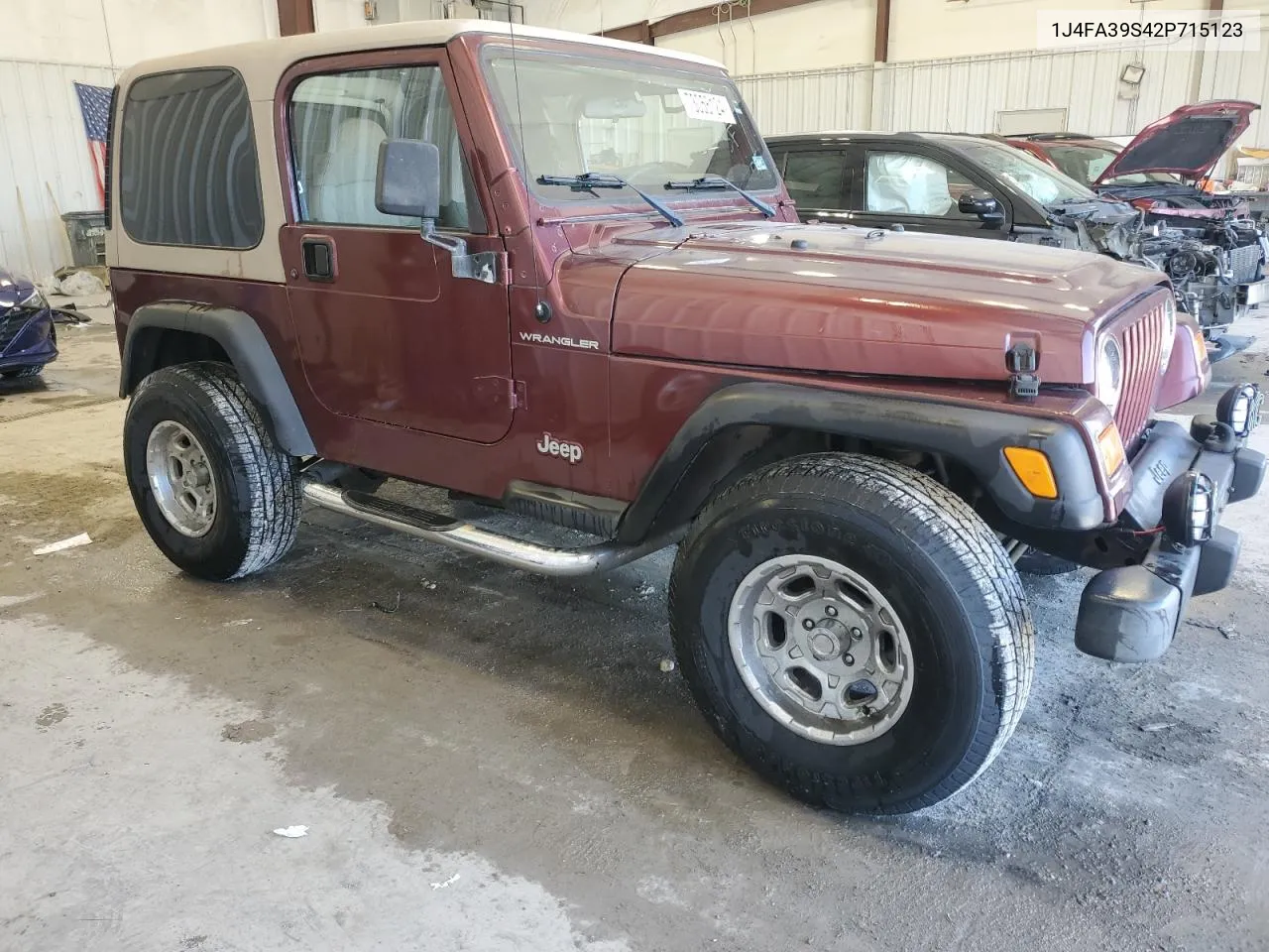 2002 Jeep Wrangler / Tj X VIN: 1J4FA39S42P715123 Lot: 73058124