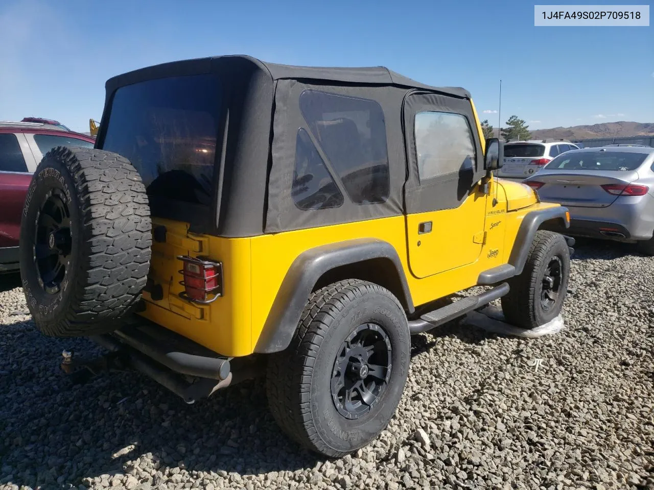 2002 Jeep Wrangler / Tj Sport VIN: 1J4FA49S02P709518 Lot: 73567614