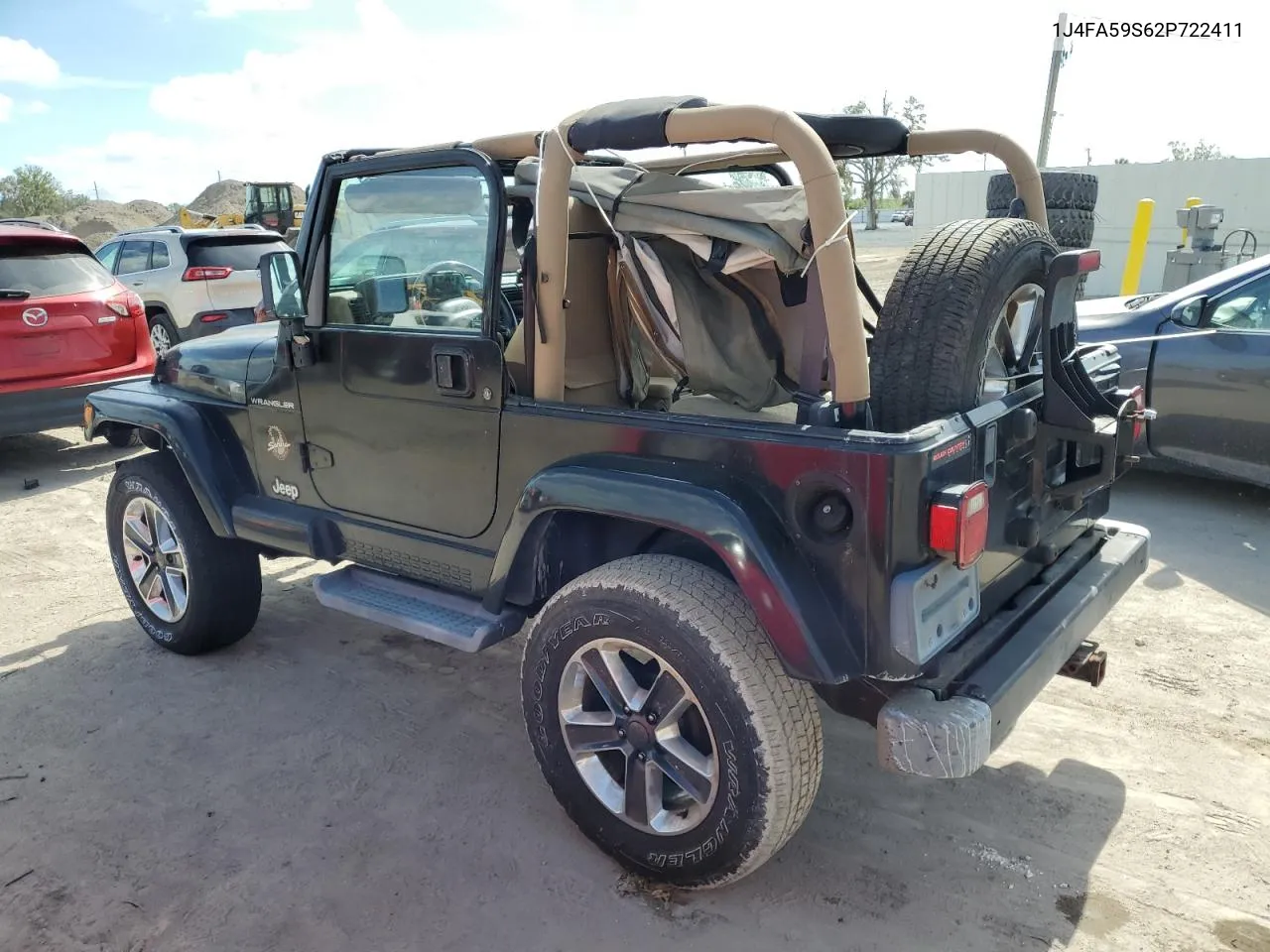 2002 Jeep Wrangler / Tj Sahara VIN: 1J4FA59S62P722411 Lot: 74080364