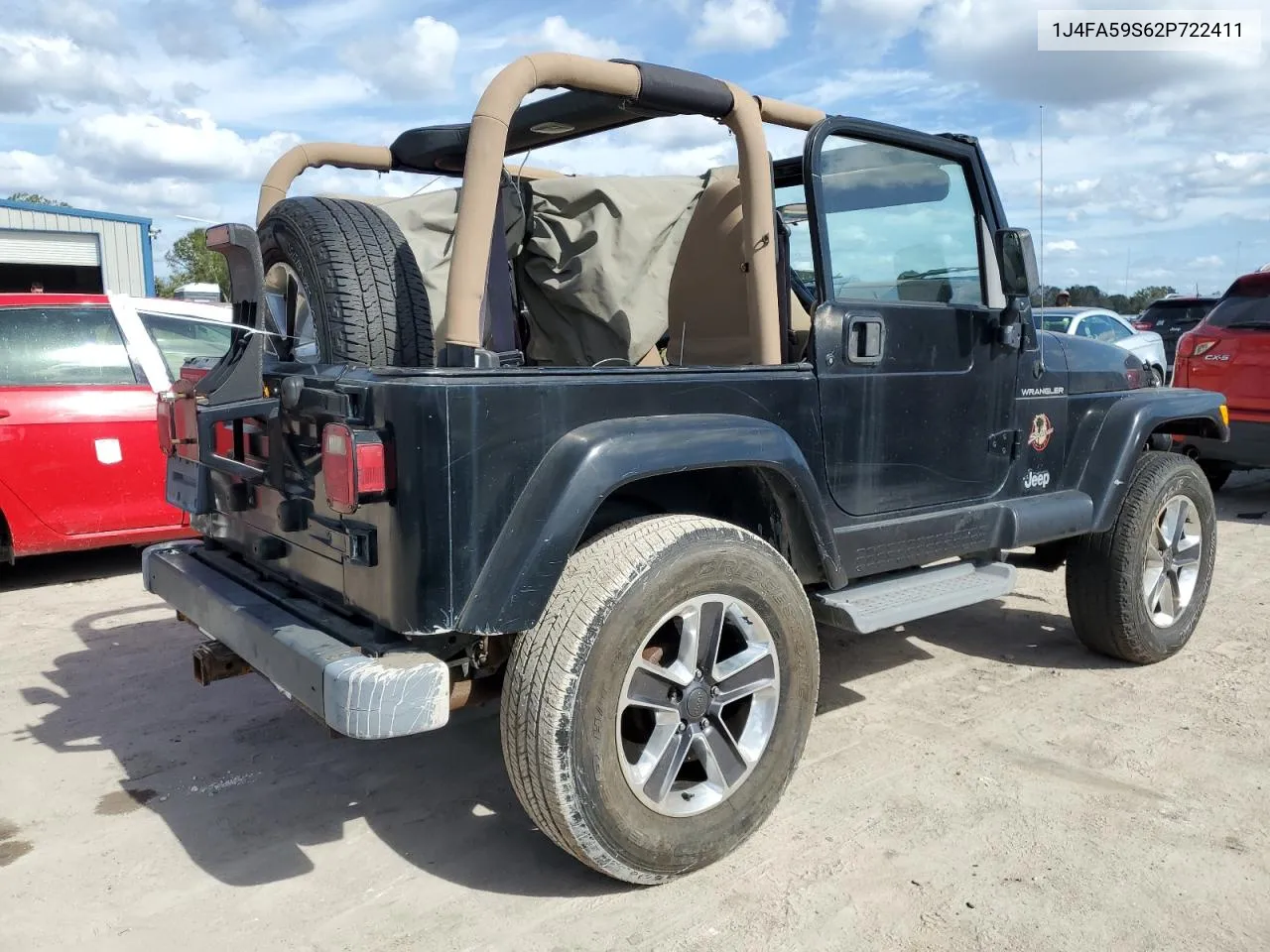 2002 Jeep Wrangler / Tj Sahara VIN: 1J4FA59S62P722411 Lot: 74080364