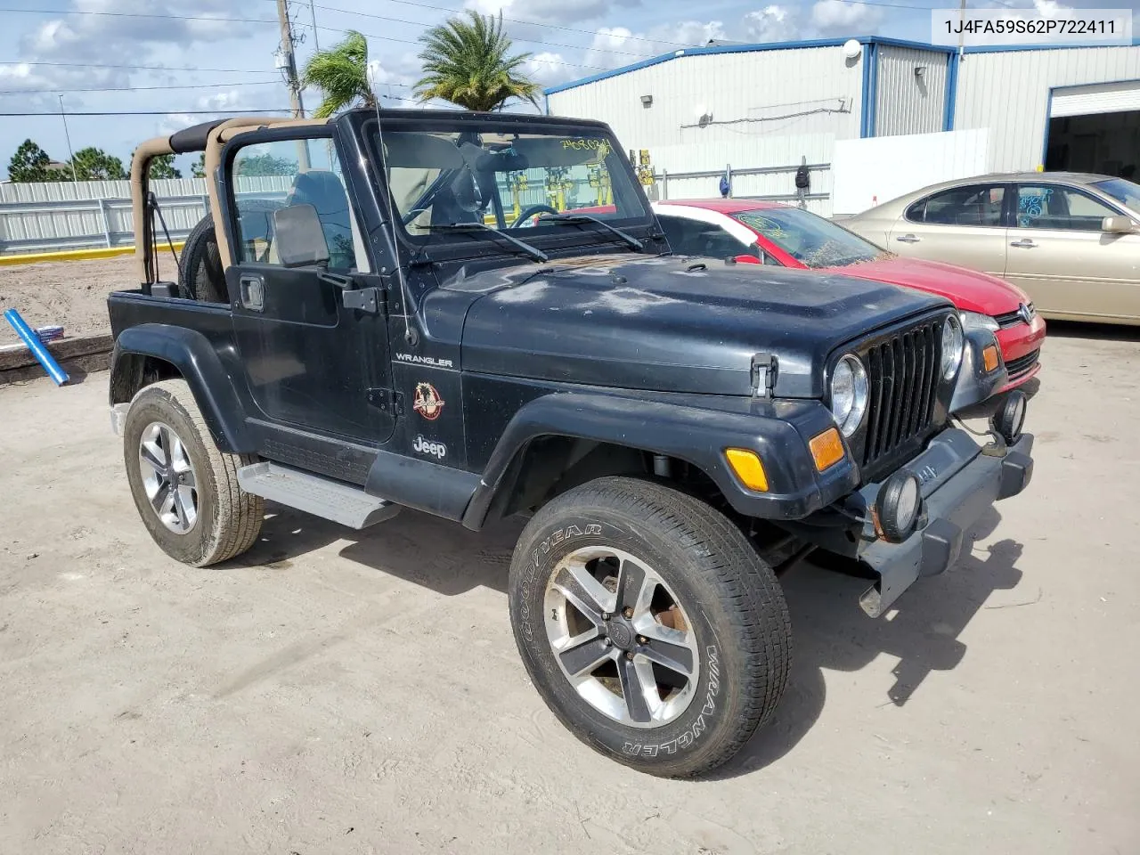 2002 Jeep Wrangler / Tj Sahara VIN: 1J4FA59S62P722411 Lot: 74080364