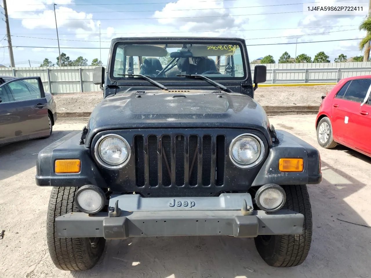 2002 Jeep Wrangler / Tj Sahara VIN: 1J4FA59S62P722411 Lot: 74080364