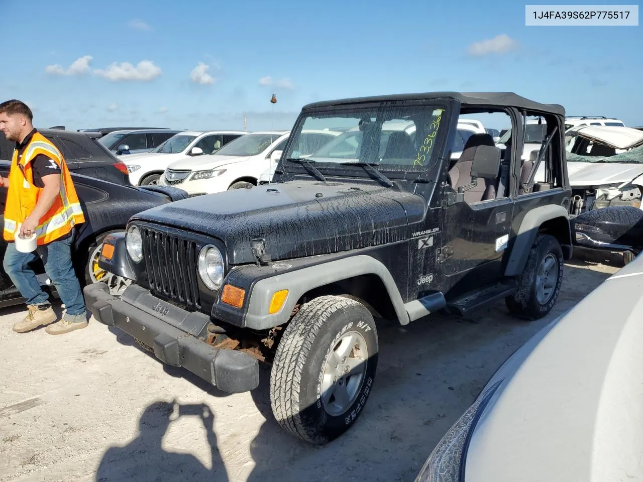 2002 Jeep Wrangler / Tj X VIN: 1J4FA39S62P775517 Lot: 75336364