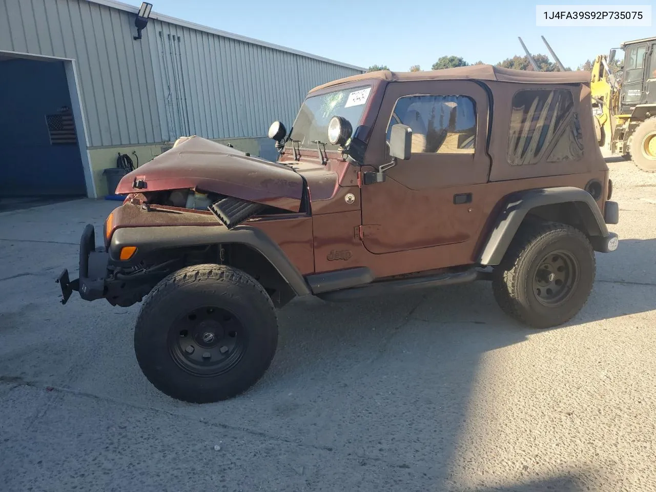 2002 Jeep Wrangler / Tj X VIN: 1J4FA39S92P735075 Lot: 77434454