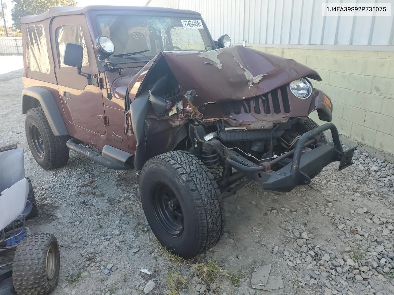 2002 Jeep Wrangler / Tj X VIN: 1J4FA39S92P735075 Lot: 77434454