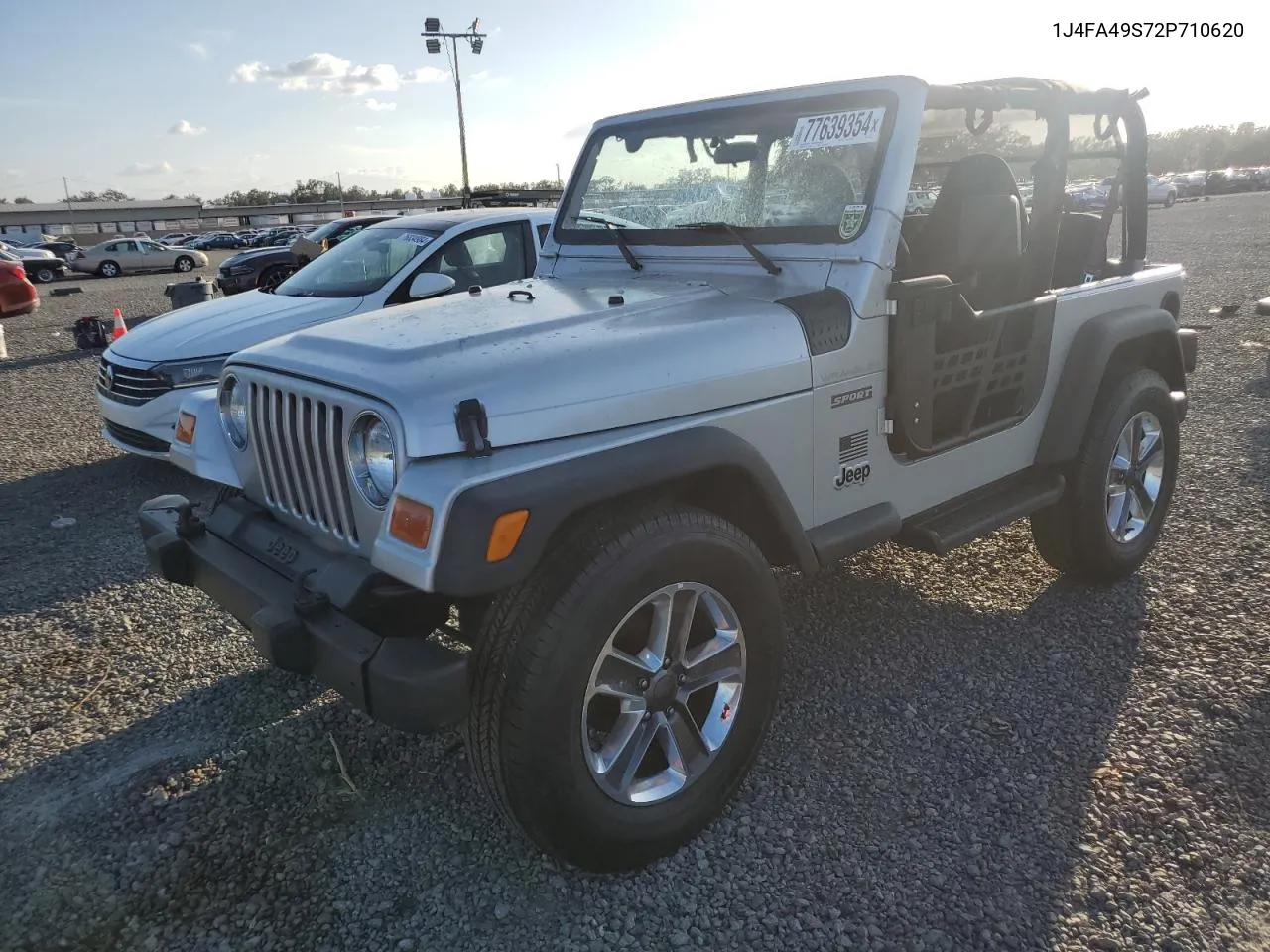 2002 Jeep Wrangler / Tj Sport VIN: 1J4FA49S72P710620 Lot: 77639354