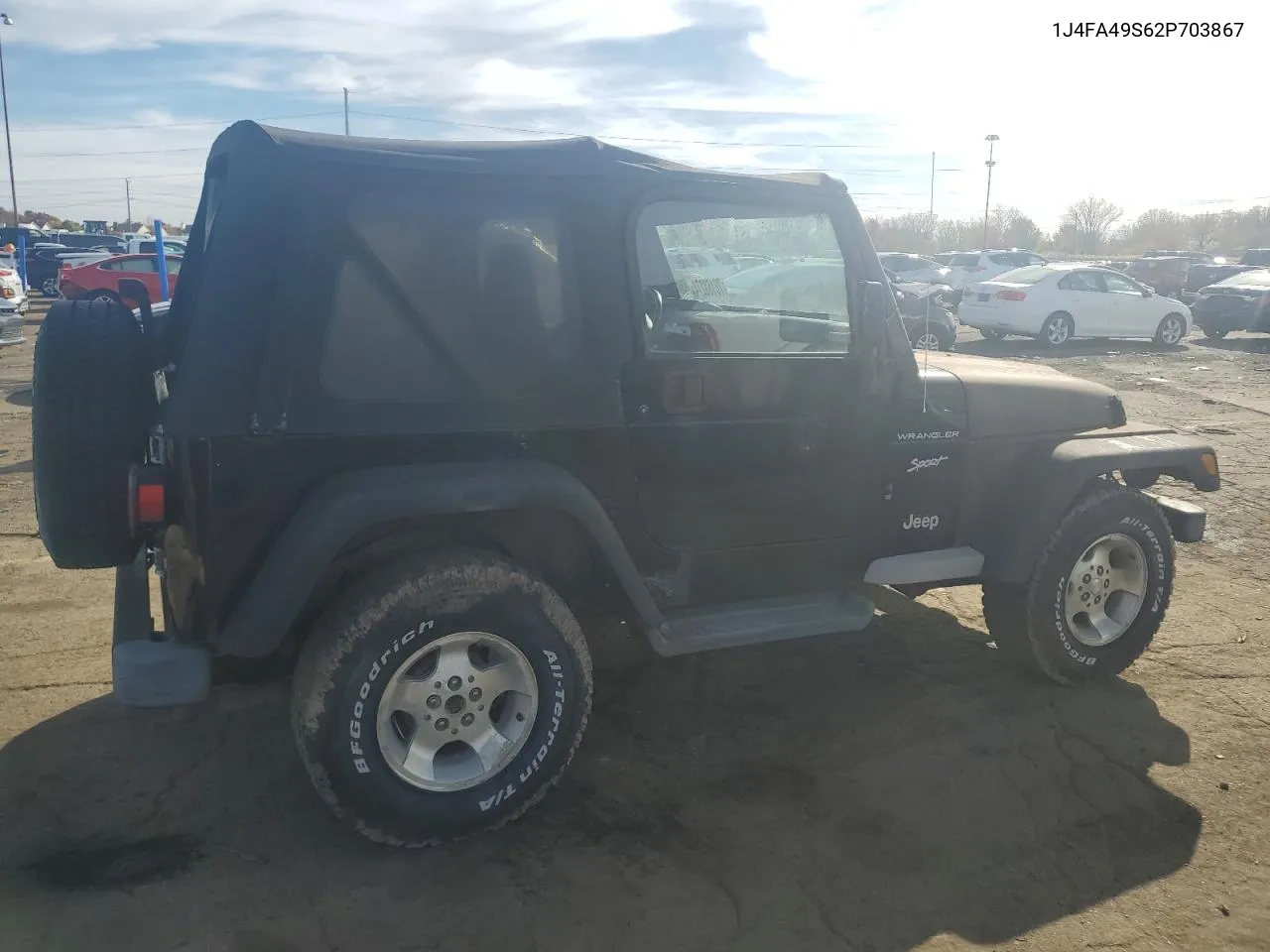 2002 Jeep Wrangler / Tj Sport VIN: 1J4FA49S62P703867 Lot: 78168274