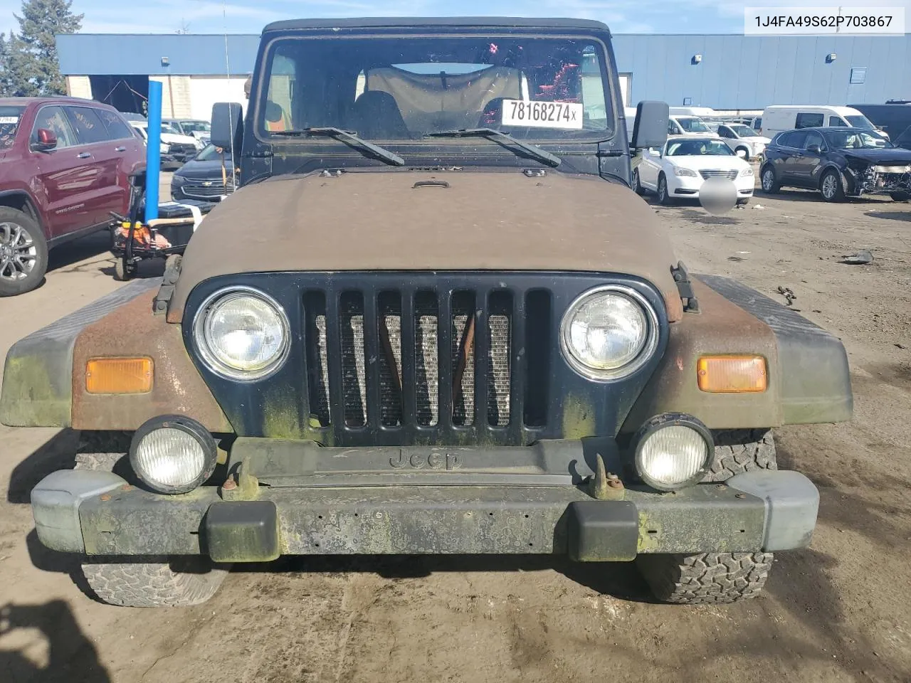 2002 Jeep Wrangler / Tj Sport VIN: 1J4FA49S62P703867 Lot: 78168274