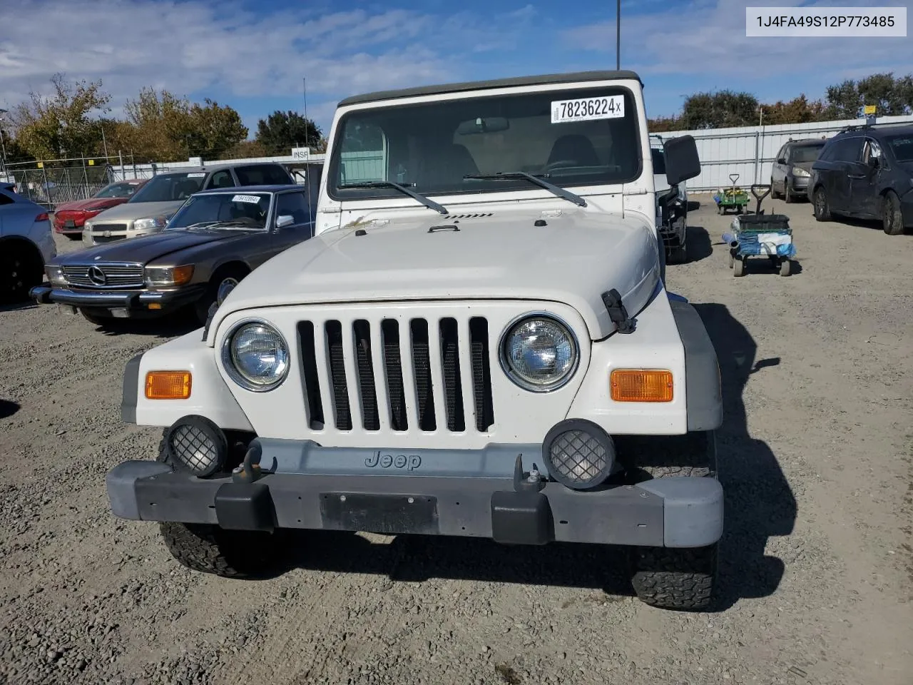 2002 Jeep Wrangler / Tj Sport VIN: 1J4FA49S12P773485 Lot: 78236224