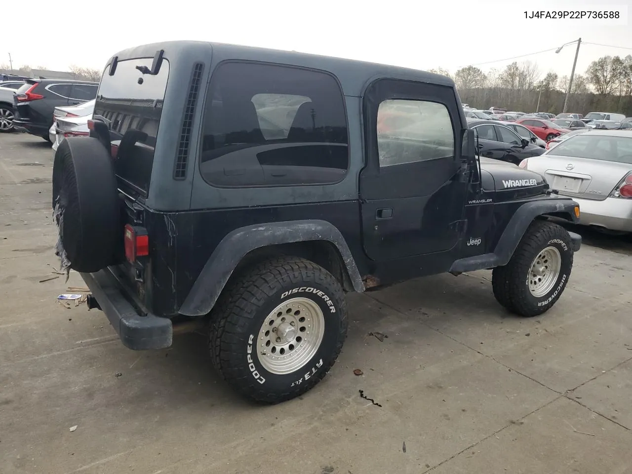 2002 Jeep Wrangler / Tj Se VIN: 1J4FA29P22P736588 Lot: 80266744