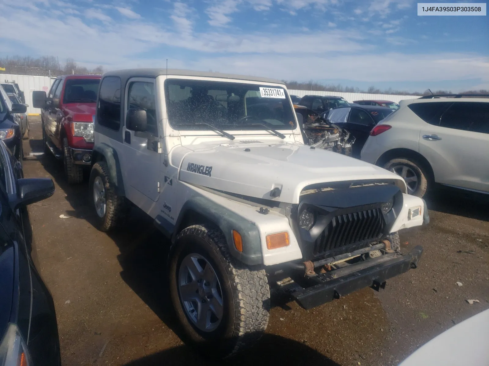 2003 Jeep Wrangler Commando VIN: 1J4FA39S03P303508 Lot: 35331741