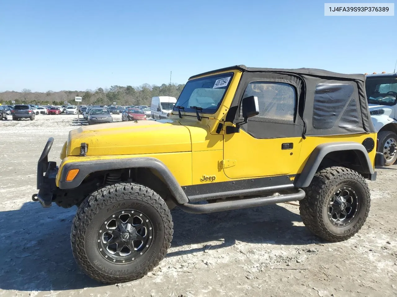 2003 Jeep Wrangler Commando VIN: 1J4FA39S93P376389 Lot: 40870594