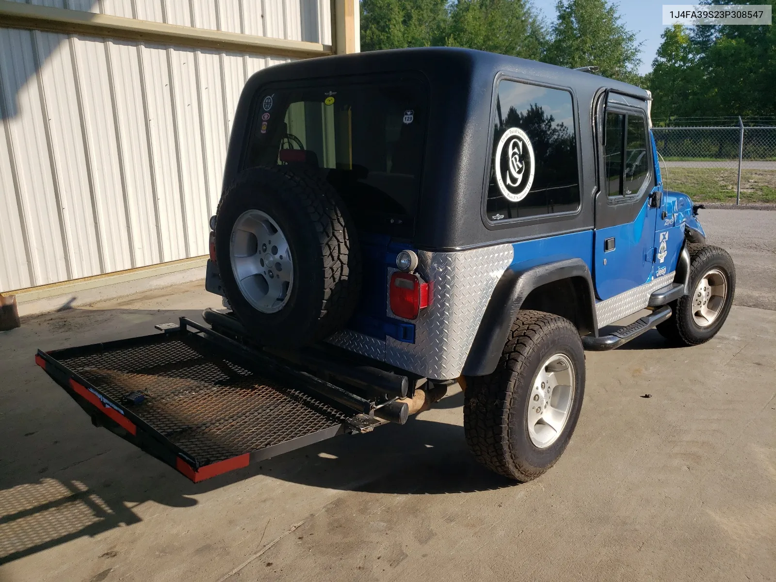 2003 Jeep Wrangler Commando VIN: 1J4FA39S23P308547 Lot: 46444311