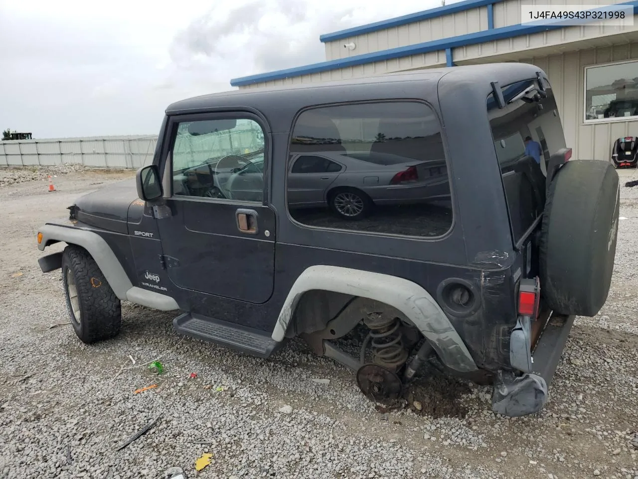 2003 Jeep Wrangler / Tj Sport VIN: 1J4FA49S43P321998 Lot: 60860444